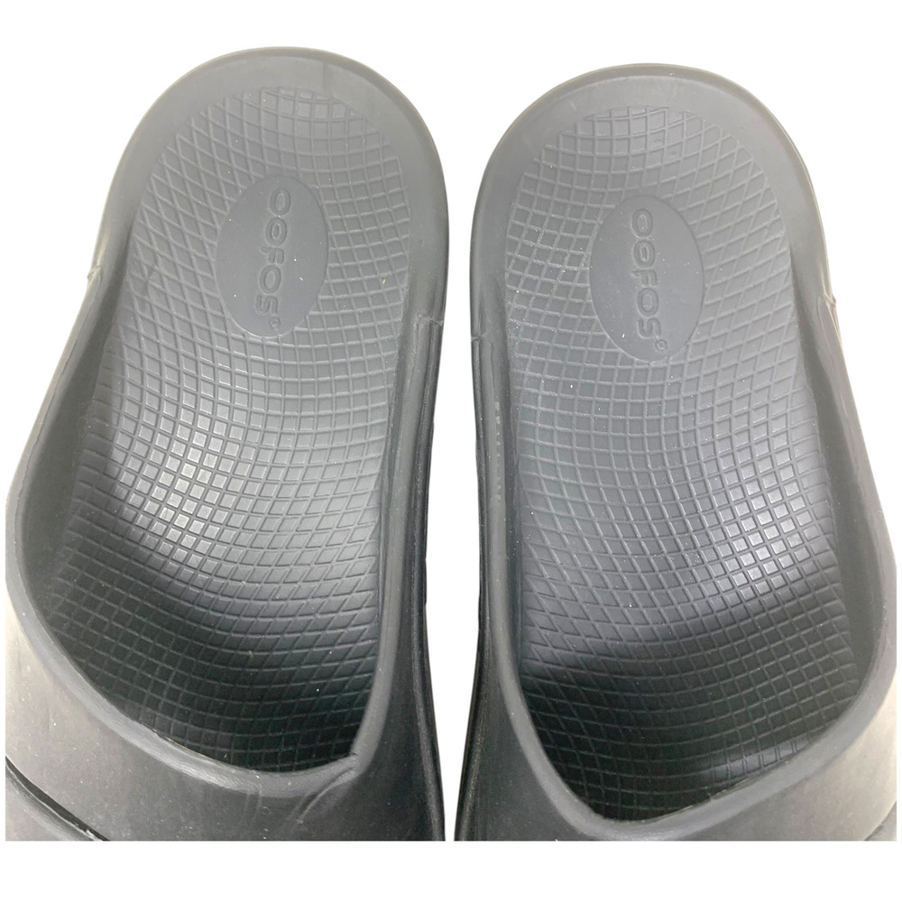 OOFOS OOahh Recovery Slide Sandals Men's Black Comfort Slides Size 12 EU 45 - Picture 4 of 7
